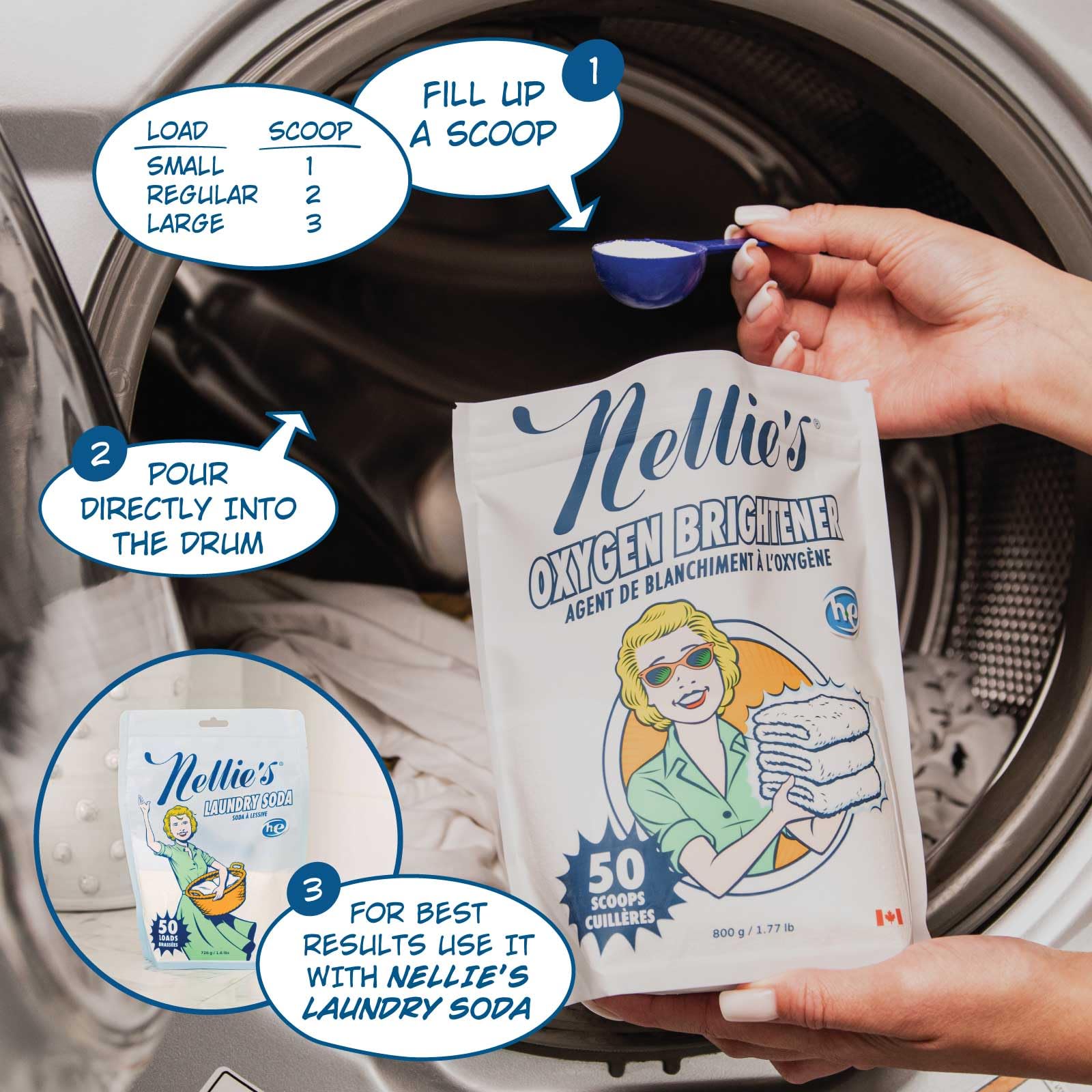 Amazon.com: Nellie's Oxygen Brightener – Powder Stain
